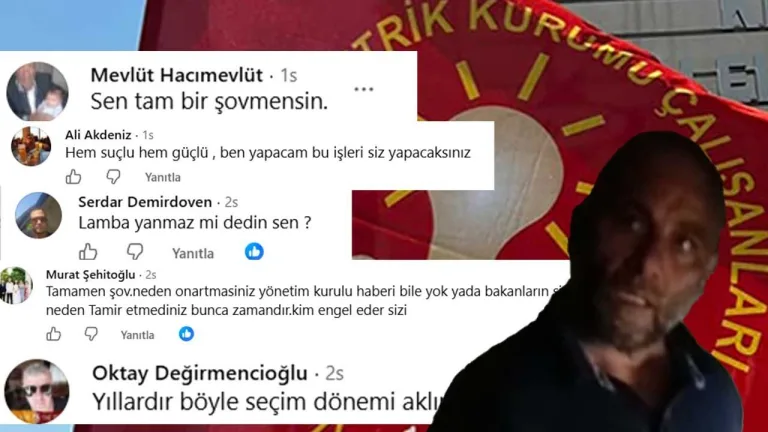 EL-SEN Başkanı Ahmet Tuğcu’ya tepki gösteren kalabalık, pankartlar ve tepkili ifadelerle
