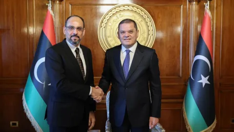MİT Başkanı Hakan Fidan'ın Libya'nın toprak bütünlüğüne destek mesajıyla ilgili fotoğrafı
