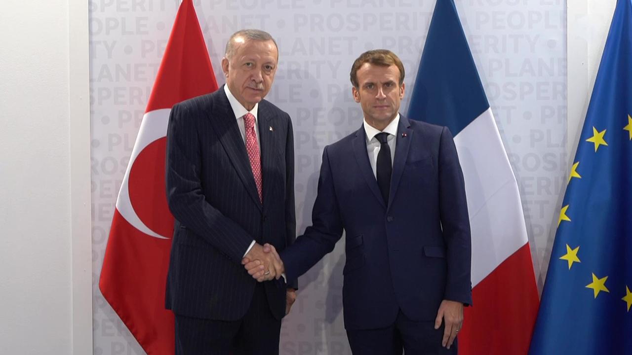 Cumhurbaşkanı Erdoğan ile Fransa Cumhurbaşkanı Macron arasında telefon görüşmesi