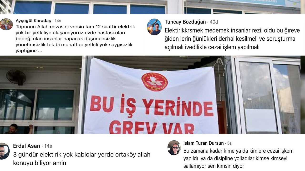 Vatandaşlar El-Sen’e yönelik tepki gösterirken kalabalık bir grup ve pankartlar görülüyor