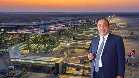 Ercan Havalimanı işlemlerine ilişkin ciro payı toplamı 530,8 milyon TL'yi gösteren belge veya hesap tablosu