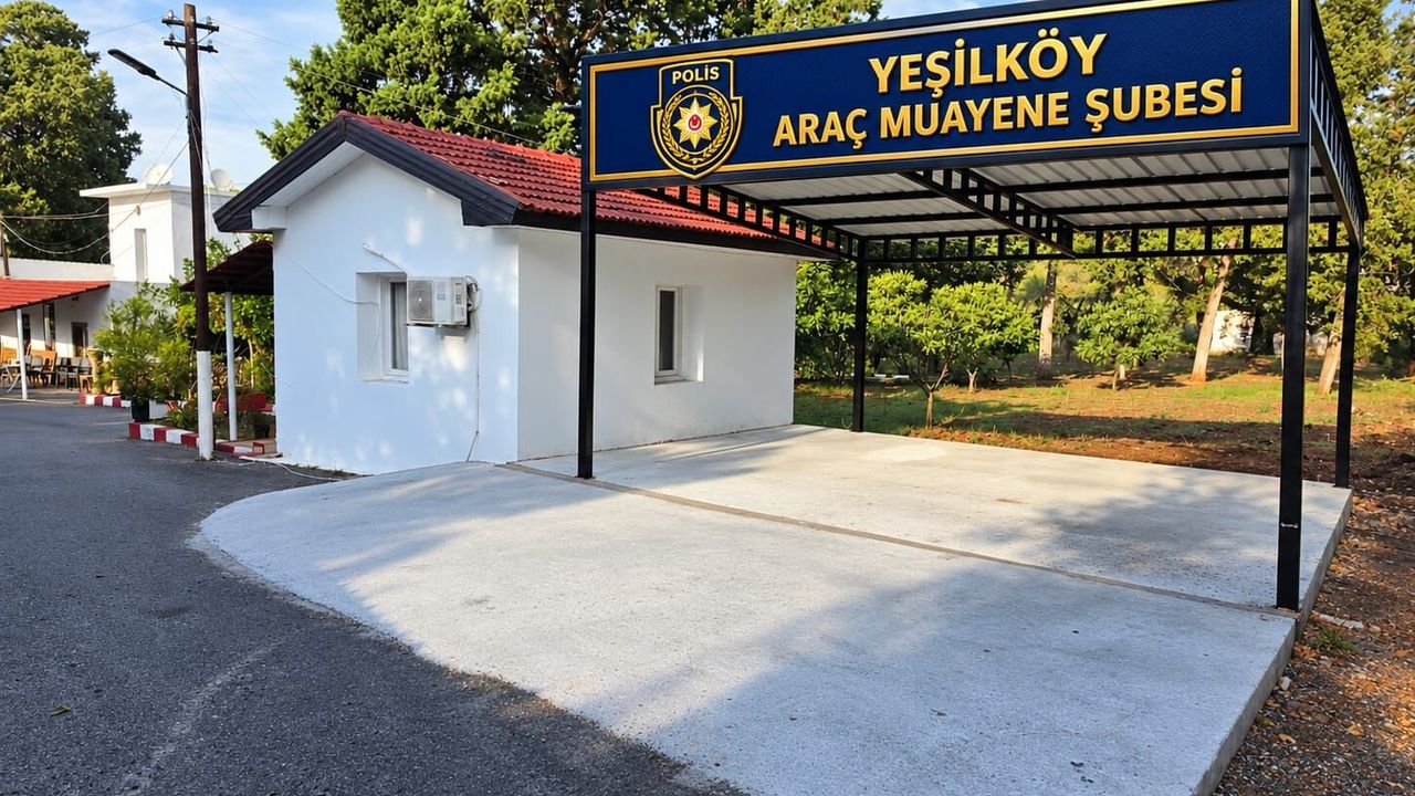 Karpaz köyleri sakinlerinin araç muayene işlemlerinin Yeşilköy'e taşındığını bildiren haber görseli