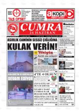 ÇUMRA 26 HAZİRAN