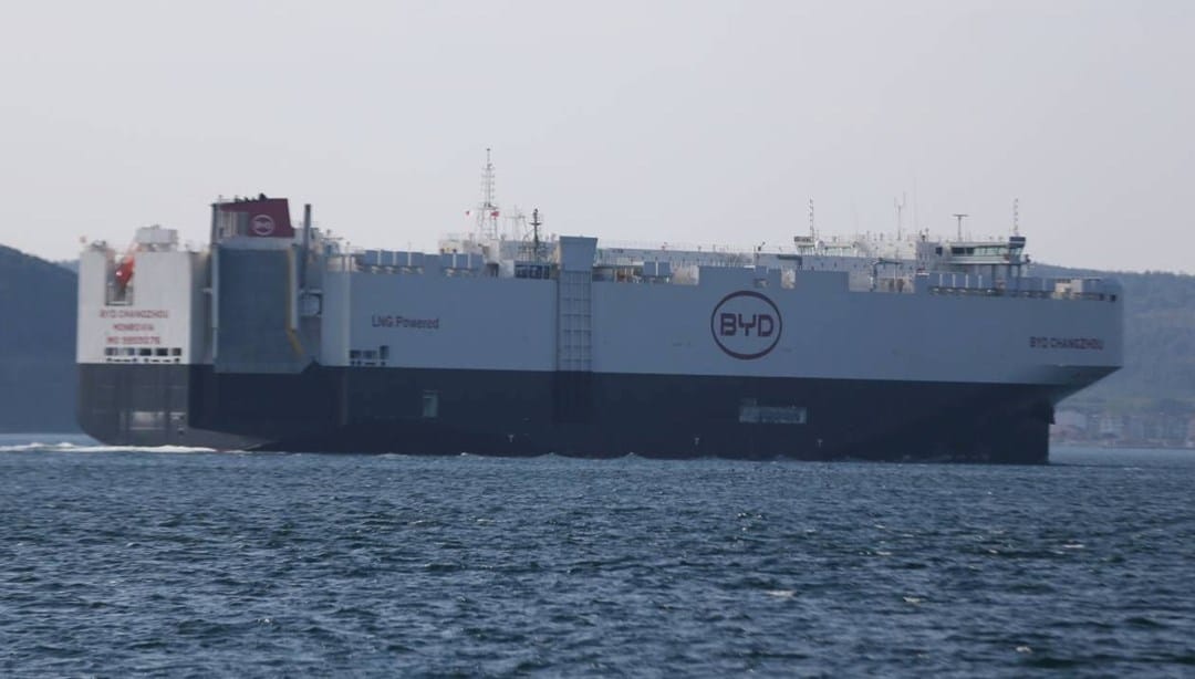 BYD’nin gemisi 7 bin araçla Türkiye’ye geldi