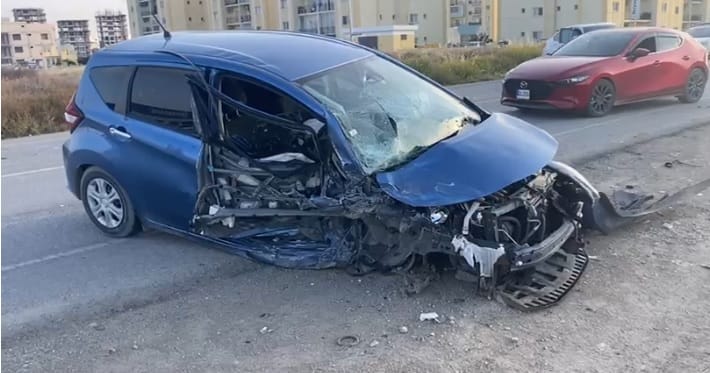 İskele’de korkutan kaza:2 yaralı – BRTK