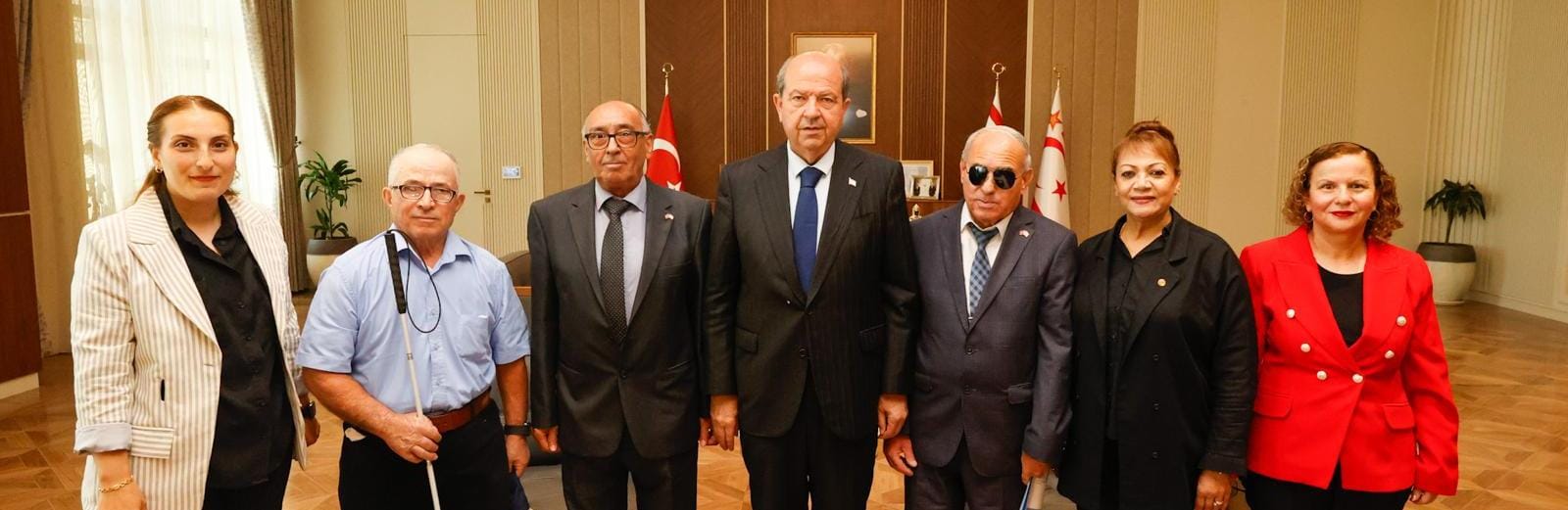 Cumhurbaşkanı Tatar, Kıbrıs Türk Engelliler Federasyonu’nu kabul etti – BRTK