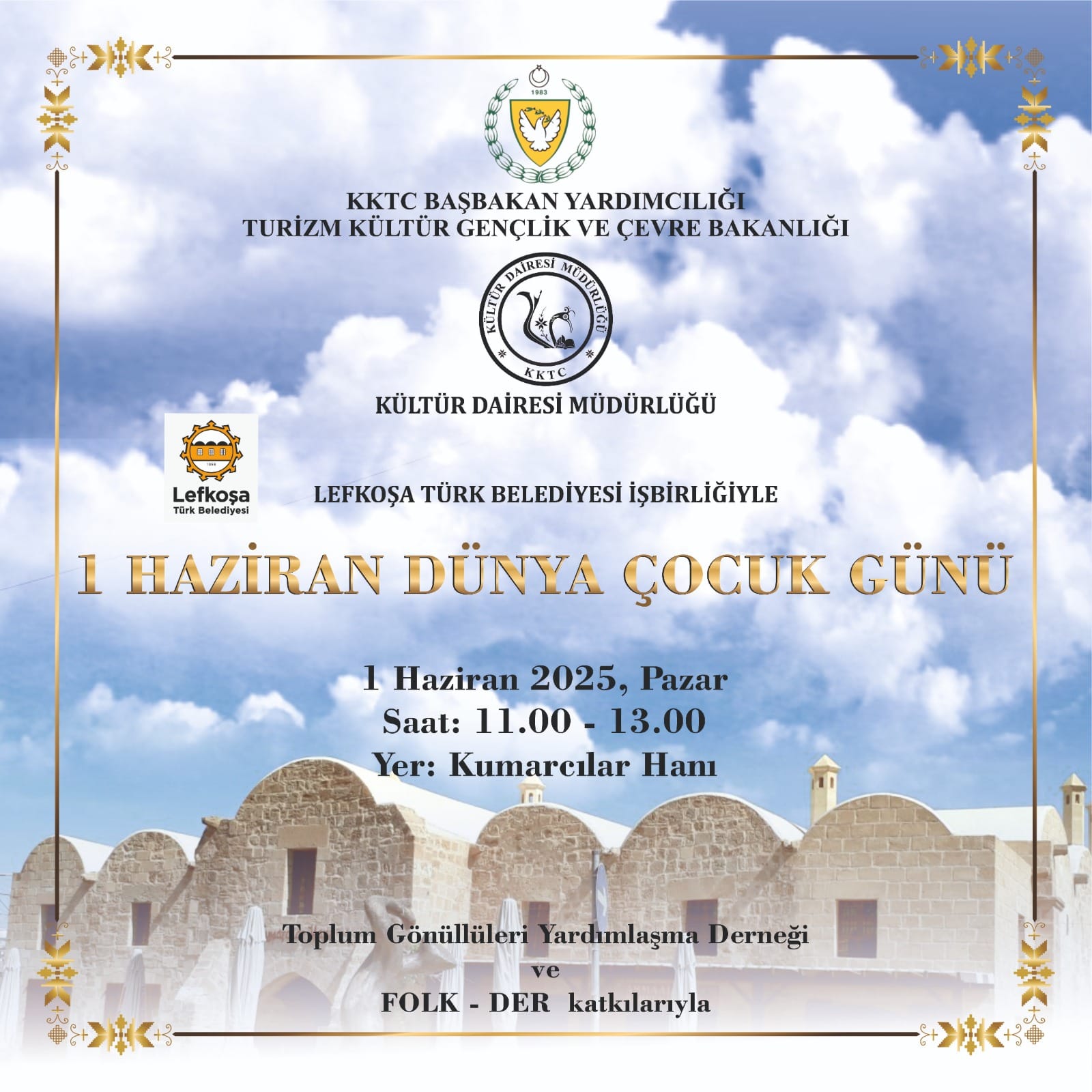 Kültür Dairesi Lefkoşa’da 1 Haziran Dünya Çocuk Günü etkinliği düzenliyor – BRTK