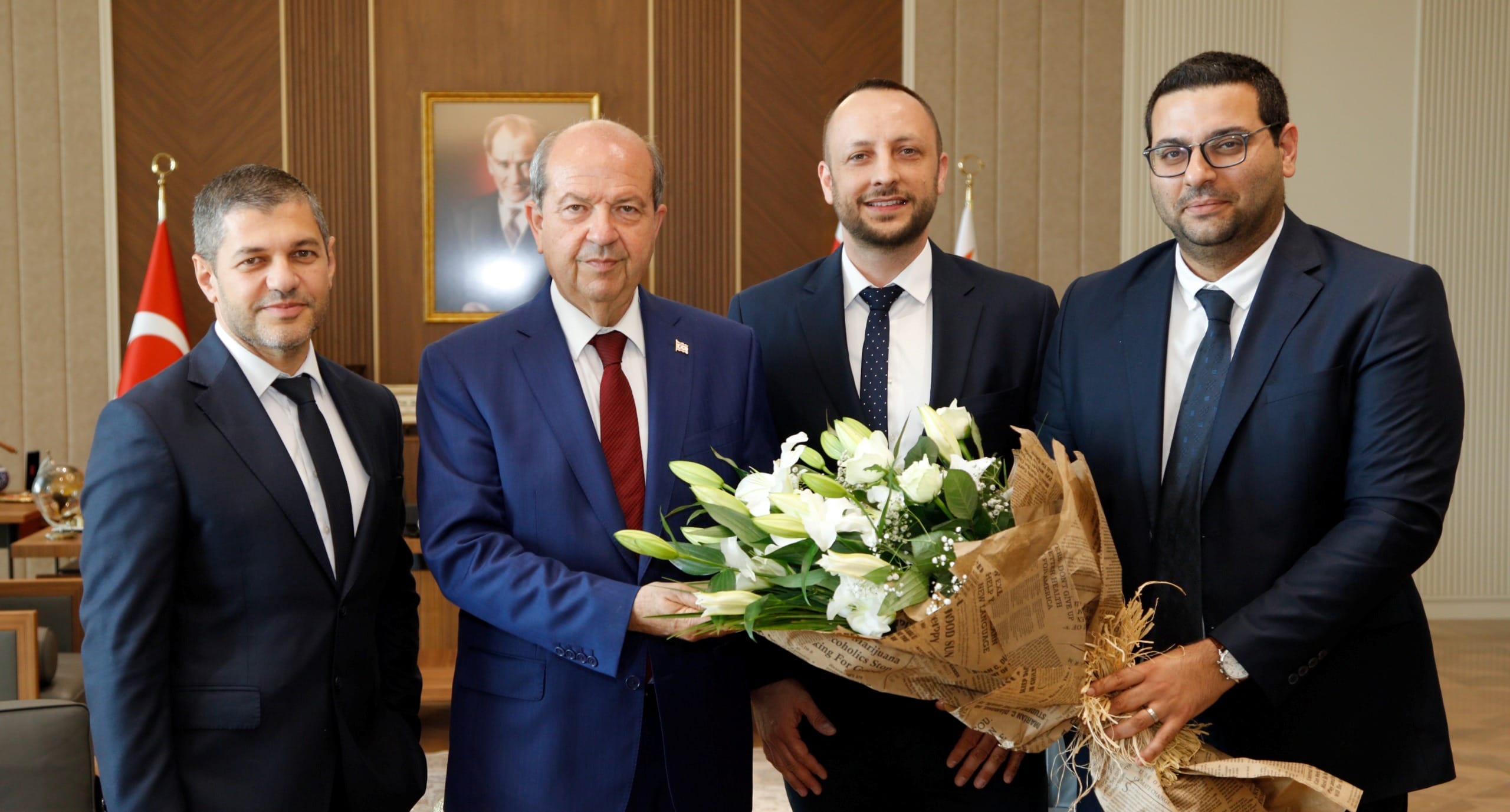 Cumhurbaşkanı Tatar, Borusan Oto Kıbrıs Genel Müdürü Mehmed ve beraberindeki heyeti kabul etti – BRTK