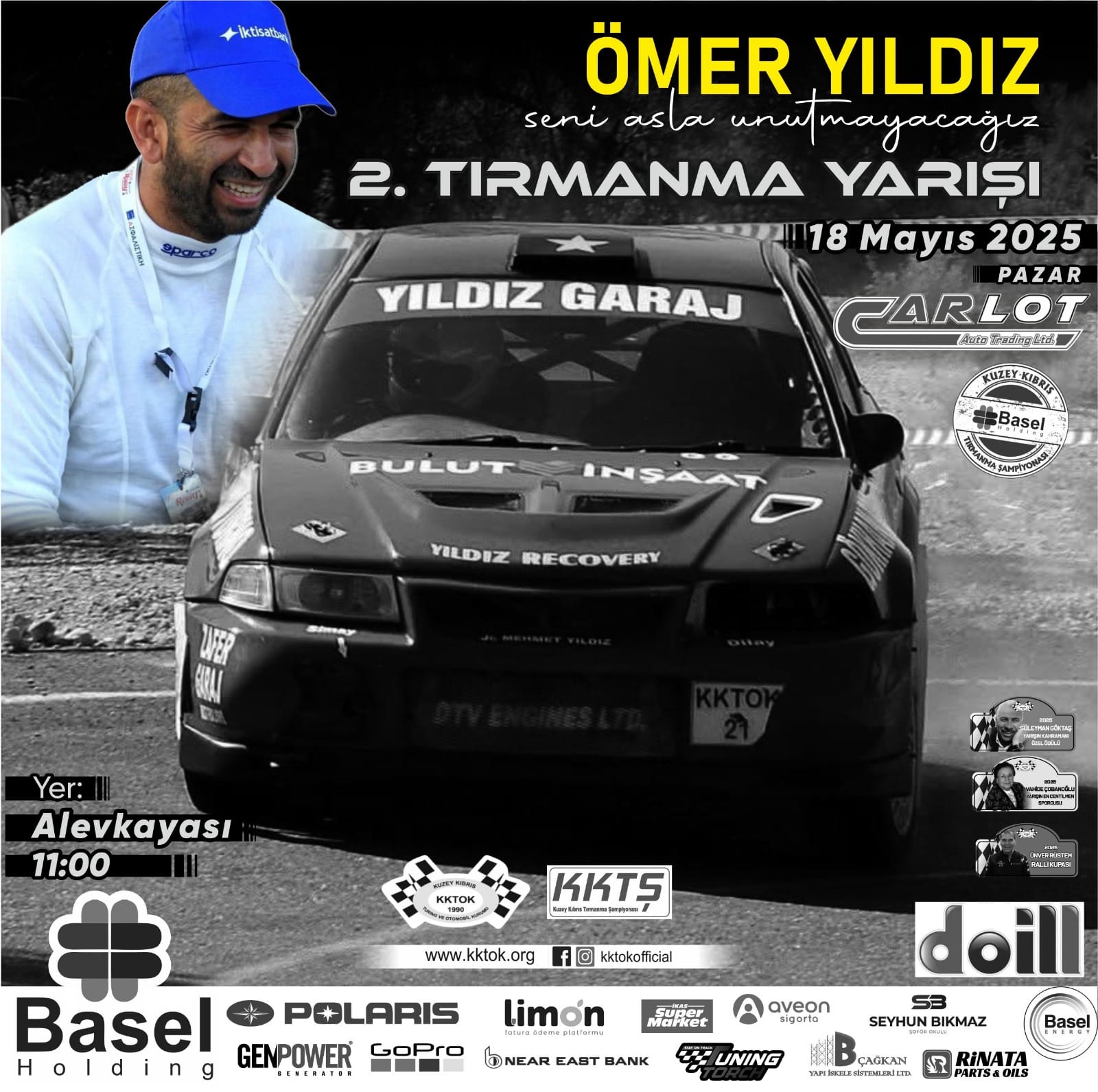 Carlot Auto 2. Tırmanma Yarışı, yarın sabah Karaağaç-Alevkayası yolunda gerçekleşecek – BRTK