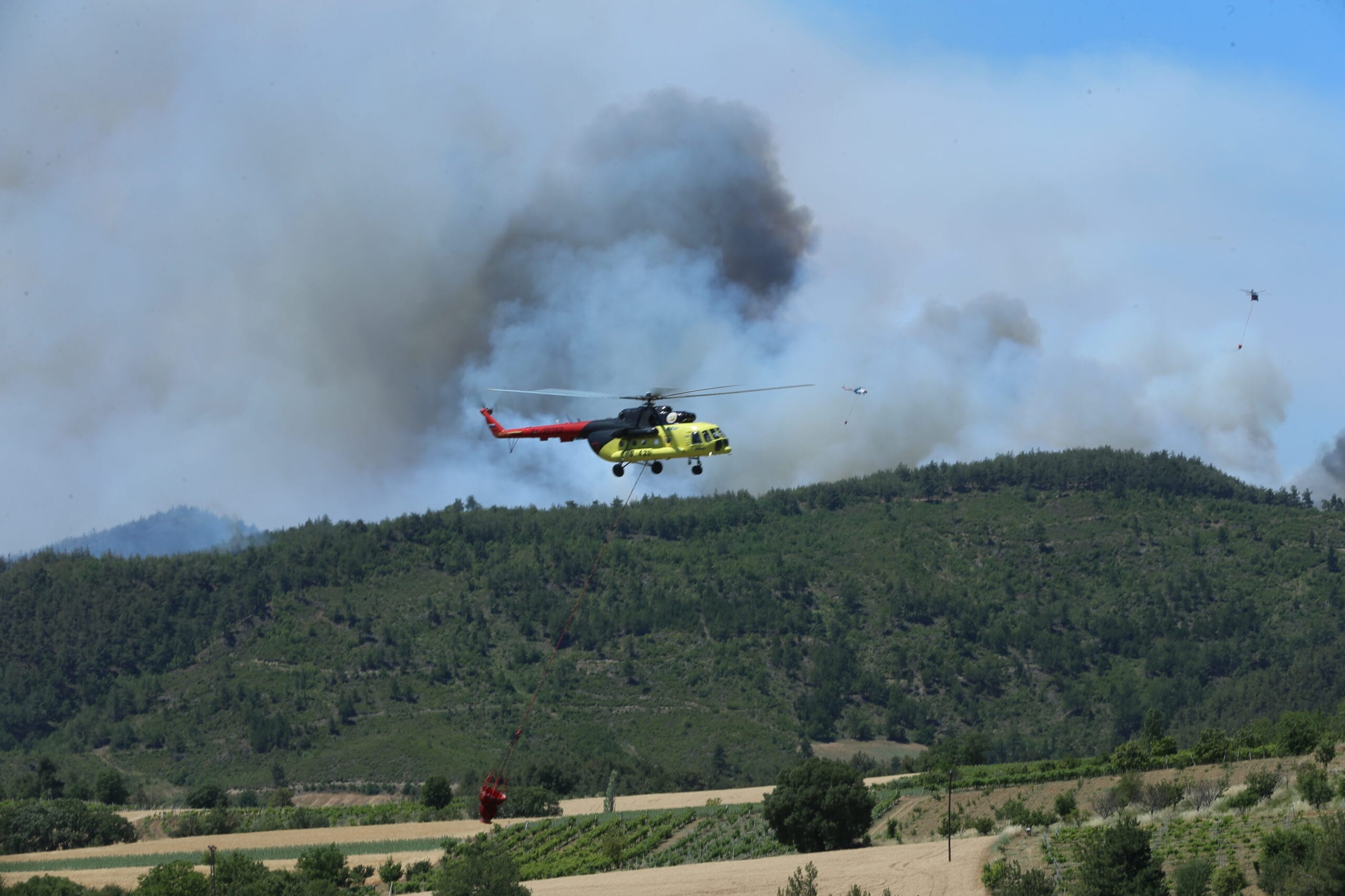 Türkiye’de orman yangınlarına havadan ve karadan müdahale ediliyor – BRTK