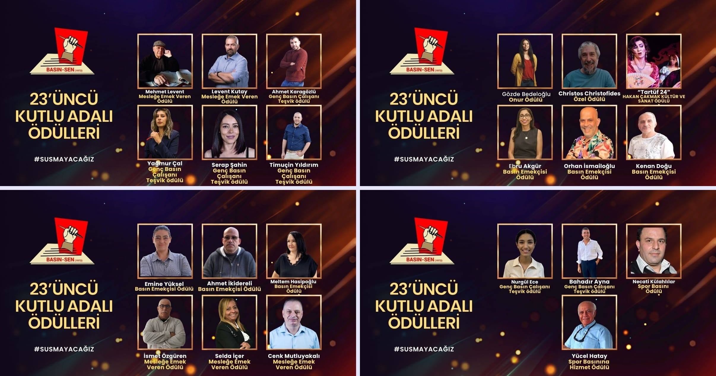 23. Kutlu Adalı Ödül Töreni perşembe günü yapılıyor – BRTK