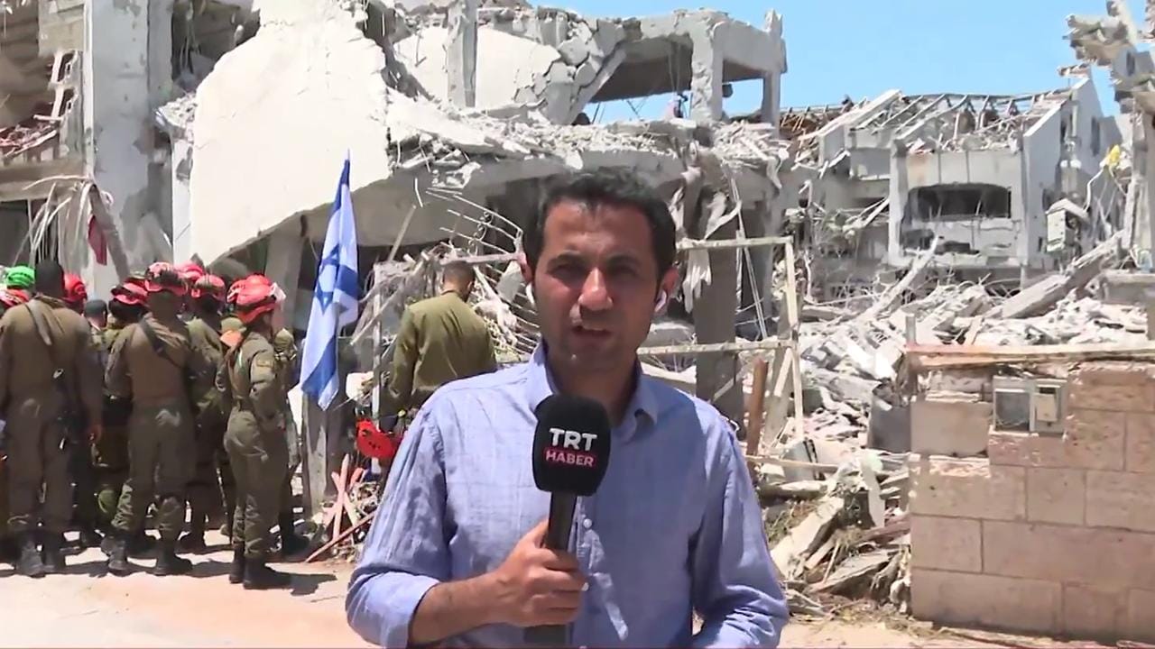 TRT Haber İsrail’deki yıkımı görüntüledi