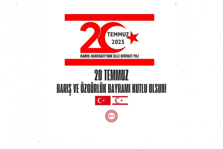 20 Temmuz Barış ve Özgürlük Bayramı kutlu olsun…