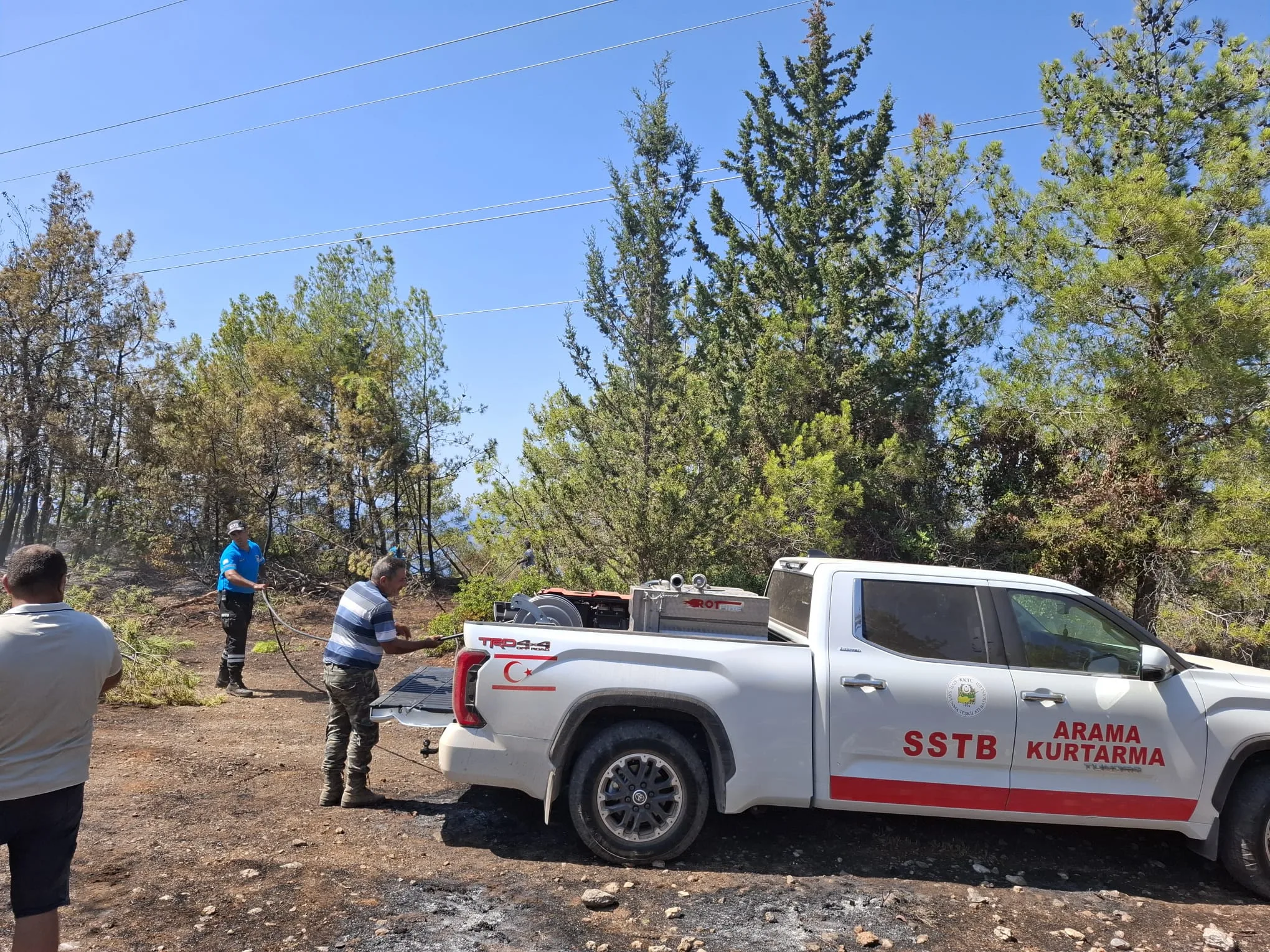 Esentepe-Karaağaç bölgesindeki yangın kontrol altına alındı, soğutma çalışmaları başladı – BRTK