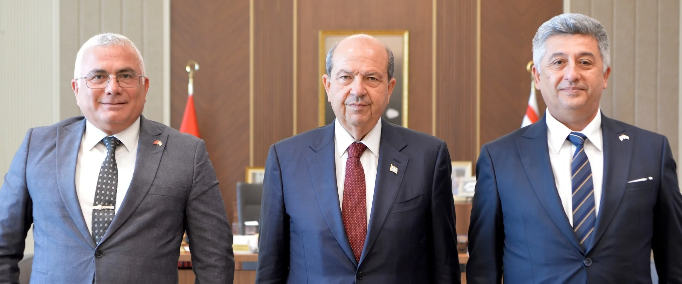 Cumhurbaşkanı Ersin Tatar’a, Sivil Savunma Teşkilatı Başkanı Atilla Karaca’dan veda ziyareti – BRTK