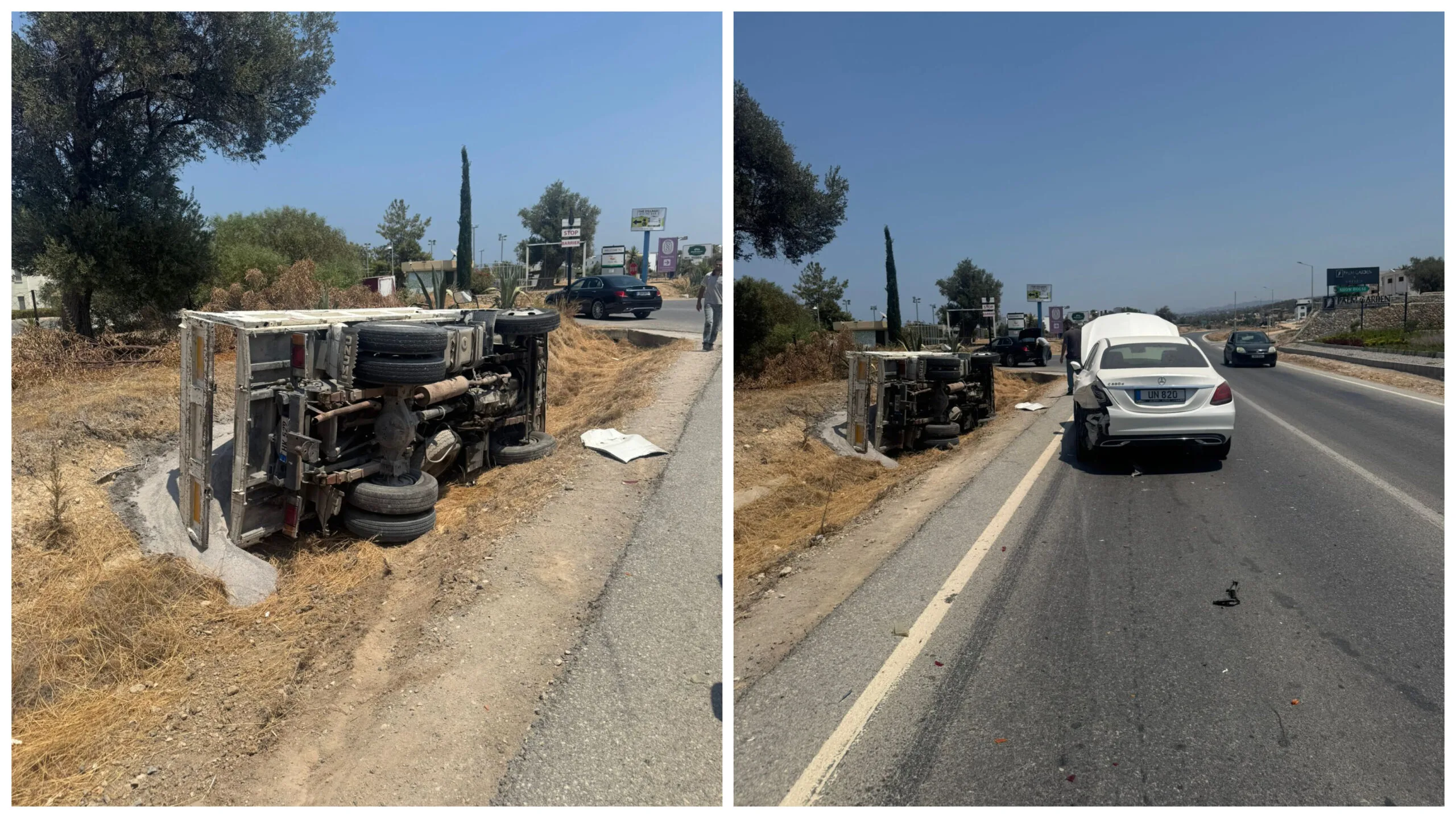 Esentepe’de salon araç ile kamyon çarpıştı… Kaza sonucu yaralanan olmadı – BRTK