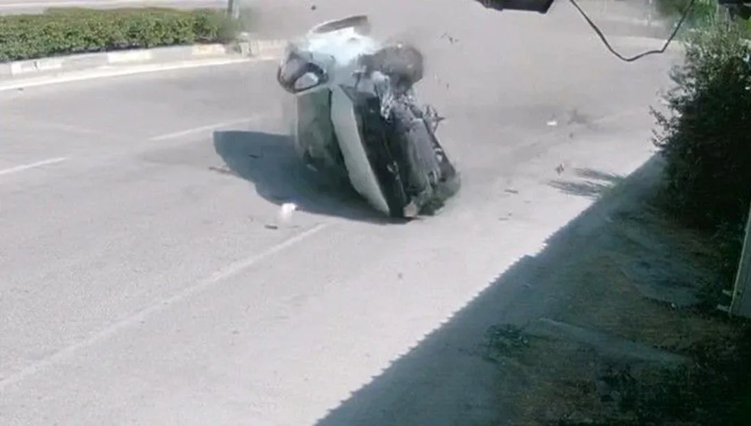 Kontrolden çıkan otomobil takla atarak karşı yola uçtu – Son Dakika Türkiye Haberleri