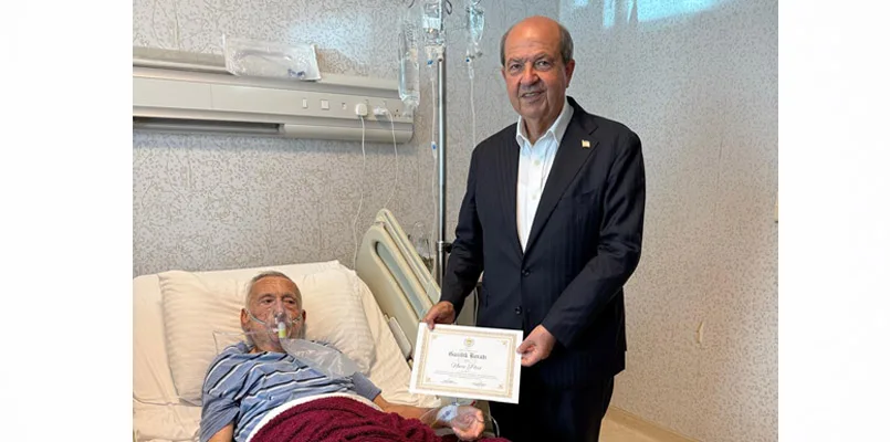 Tatar, TMT mensubu Gazi Nuri Piro’yu tedavi gördüğü hastanede ziyaret etti – BRTK