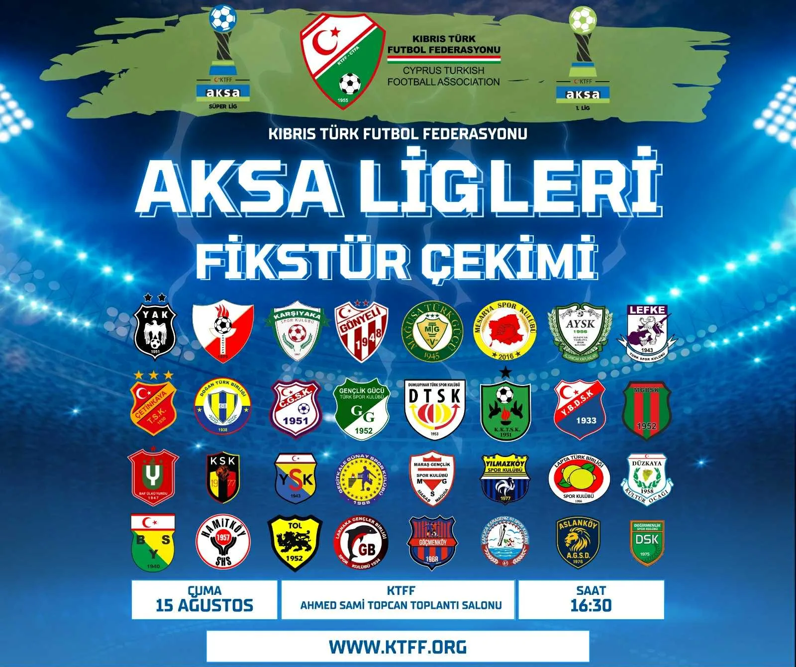 Futbolda fikstür 15 Ağustos’ta çekilecek – BRTK