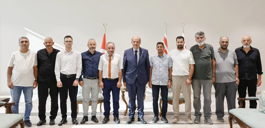 Cumhurbaşkanı Tatar, Güzelyurt Milli ve Manevi Değerleri Koruma Derneği yönetimini kabul etti – BRTK