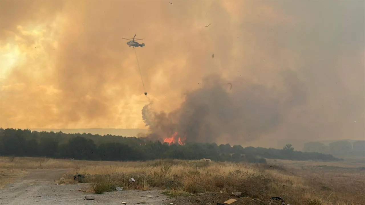 Çanakkale’de iki ayrı noktada orman yangını