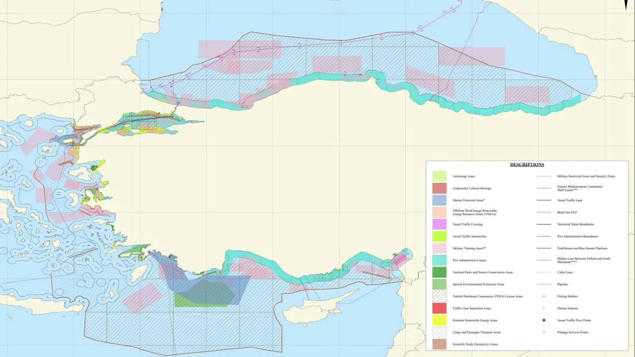 Türkiye'nin yeni Deniz Koruma Alanları ulusal Deniz Planlama Haritasına eklendi