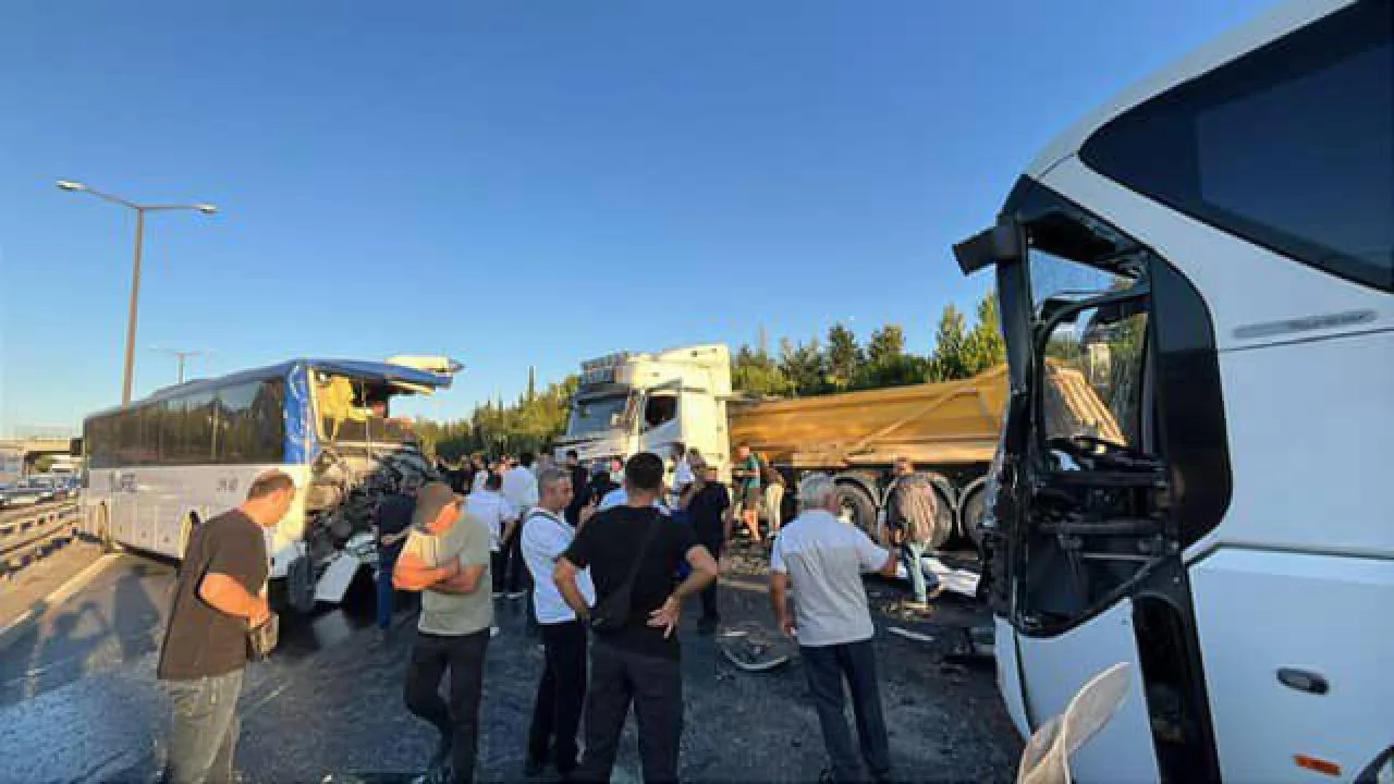 TEM Otoyolu’nda zincirleme kaza: 1 ölü, 16 yaralı