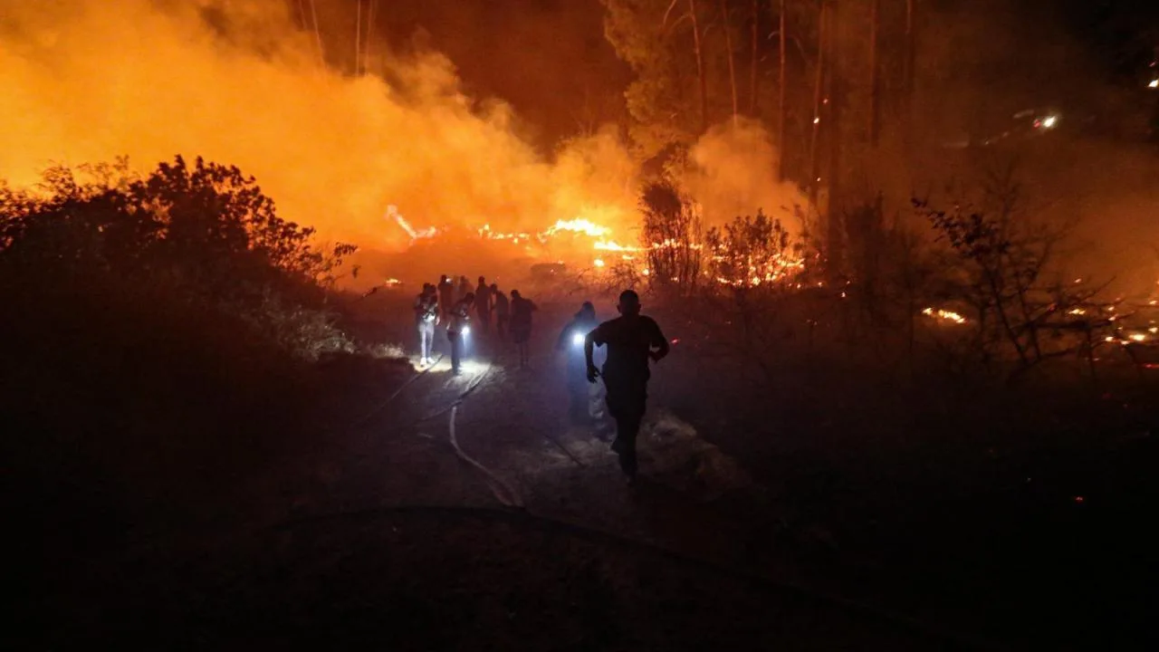 Alanya’da ormanlık alanda yangın çıktı