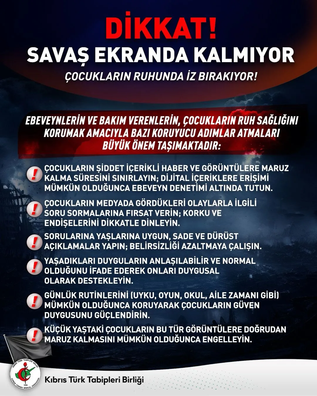 “Savaş görüntüleri çocukların ruh sağlığını olumsuz etkileyebilir” – BRTK