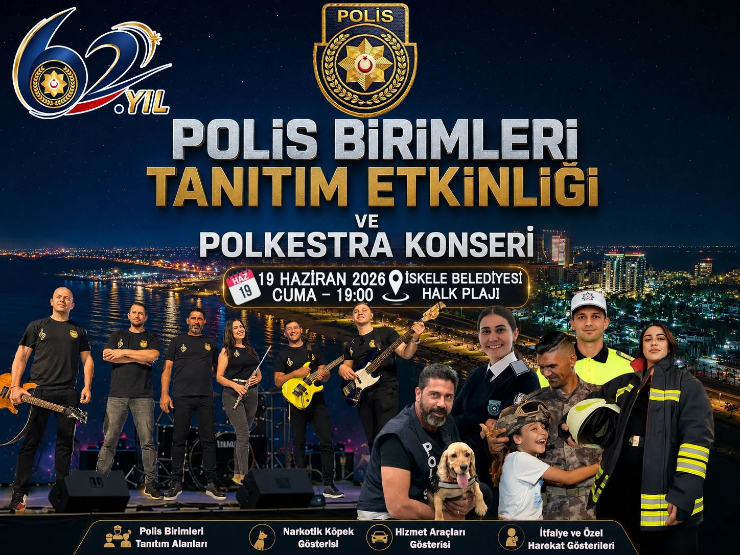 İskele’de cuma günü Polis Birimleri Tanıtım Etkinliği ve Polkestra Konseri düzenlenecek – BRTK